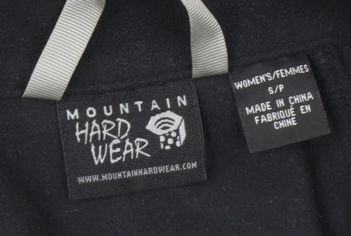 Mountain Hardwear Womens Black Small 1/2 Zip Fleece Pullover Sweatshirt