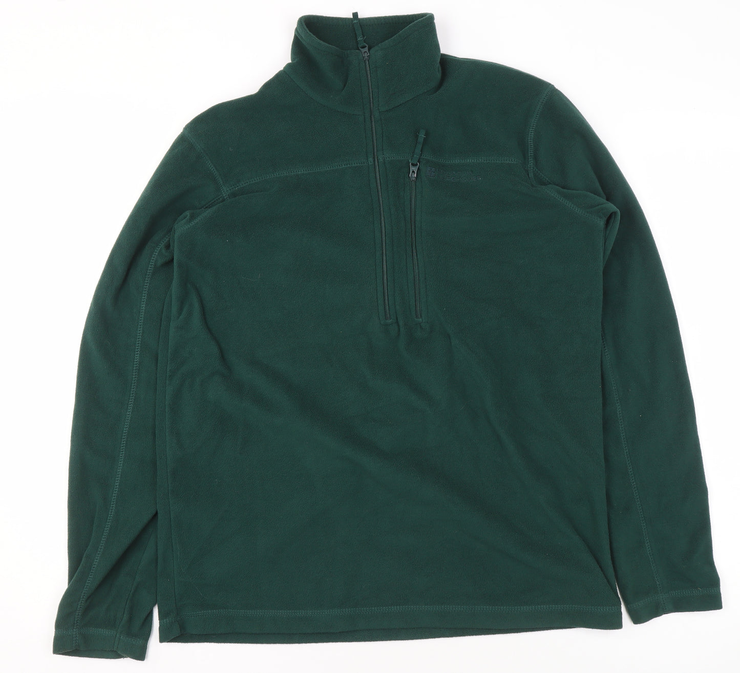 Mountain Warehouse Men's Green XS Fleece Half Zip Sweatshirt