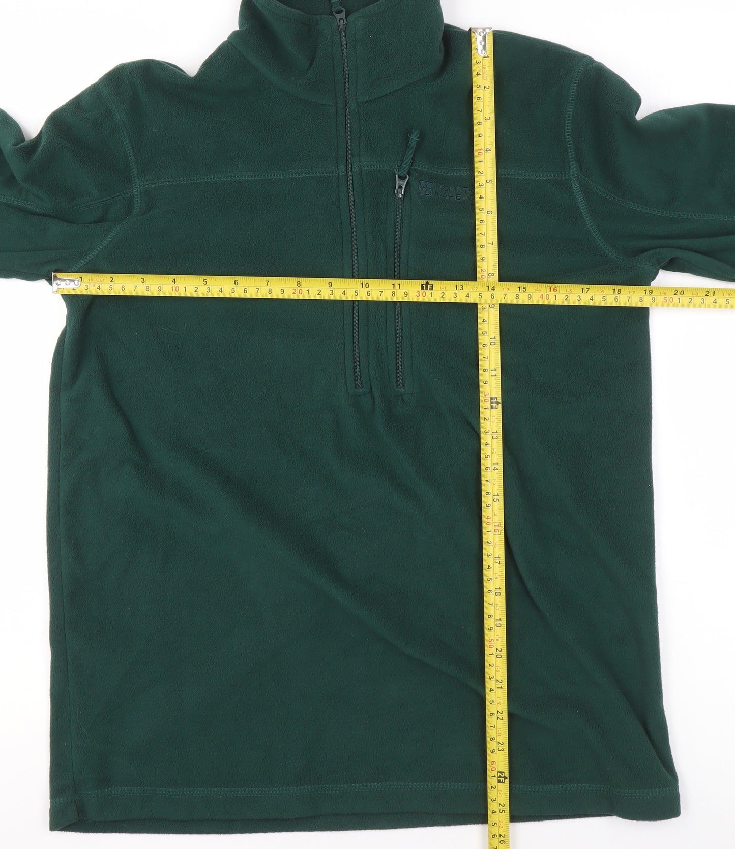 Mountain Warehouse Men's Green XS Fleece Half Zip Sweatshirt