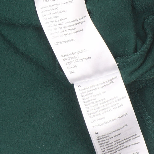 Mountain Warehouse Men's Green XS Fleece Half Zip Sweatshirt