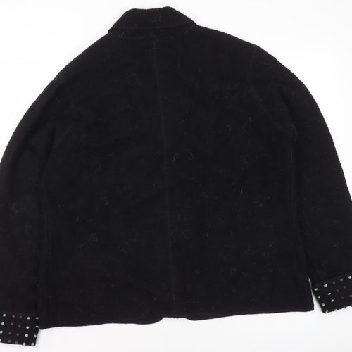 Deane & White Women's Black Wool Blazer Jacket Size L