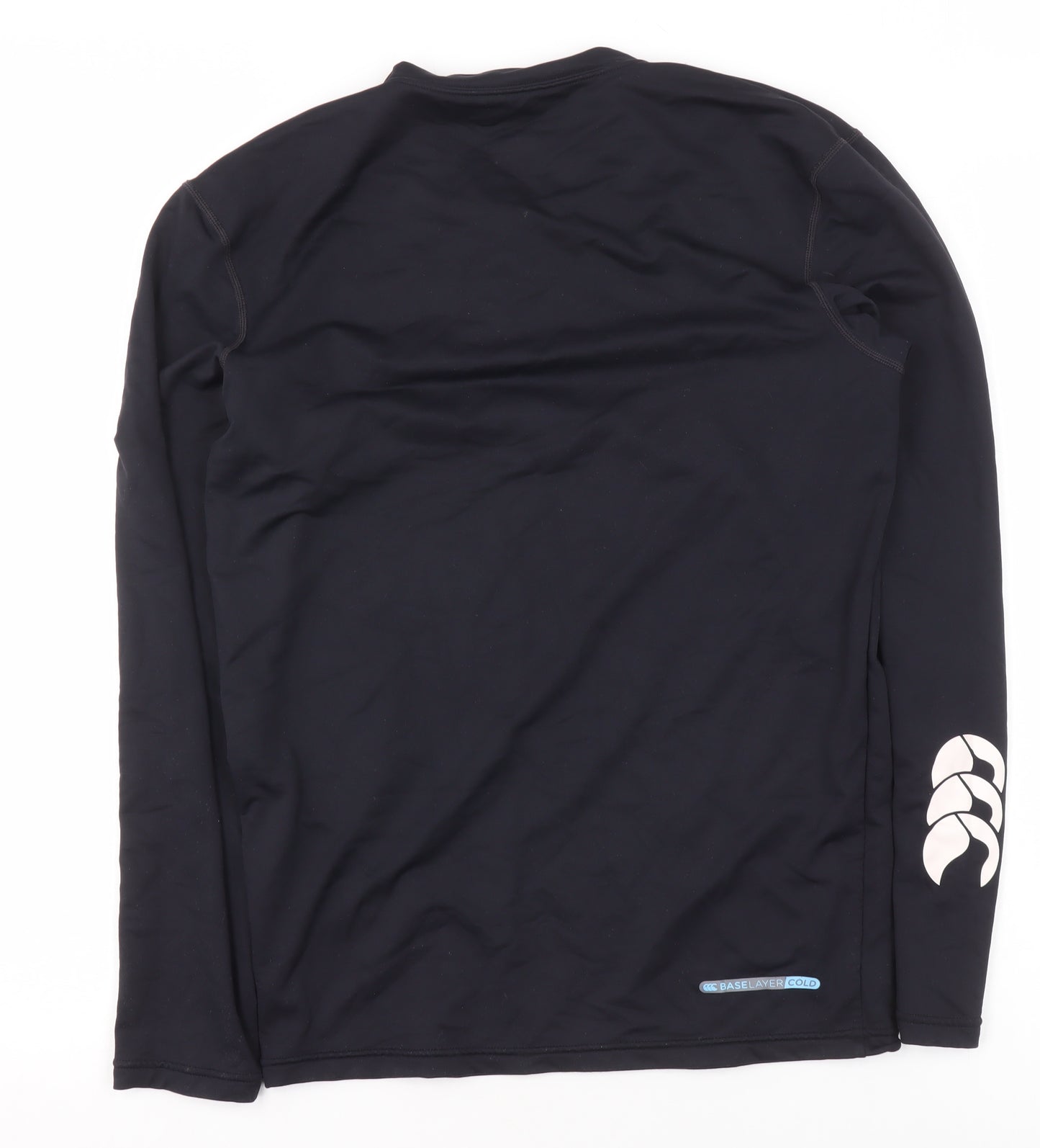 Canterbury Boys Black Long Sleeve Sports Base Layer T-Shirt L