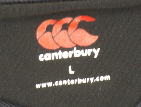 Canterbury Boys Black Long Sleeve Sports Base Layer T-Shirt L