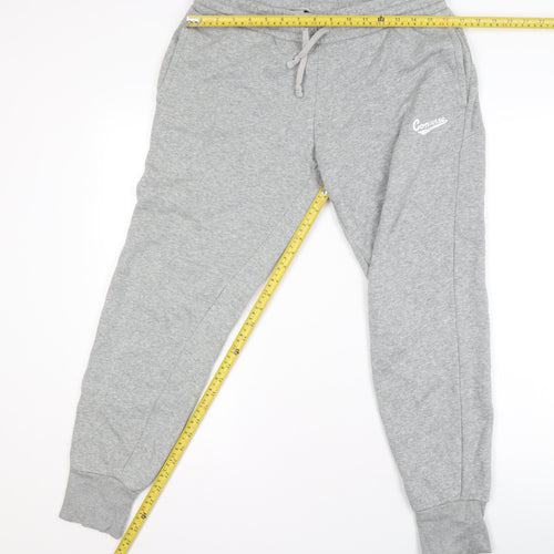 Converse Boys Grey Jogger Trousers Size L Cotton Blend Fleece Sweatpants