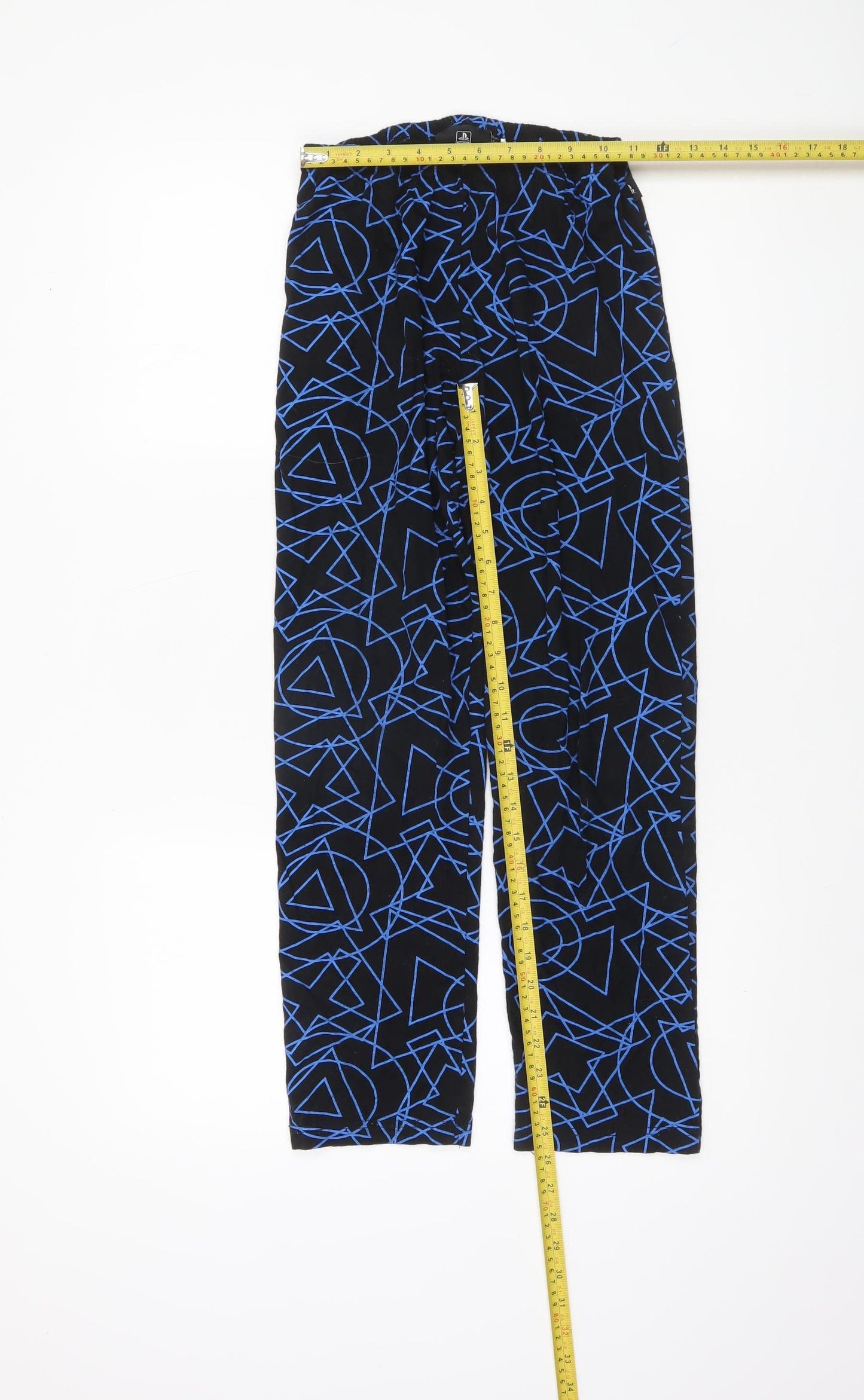 PlayStation Boys Black Blue Geometric Gaming Pyjama Pants 11-12 Years