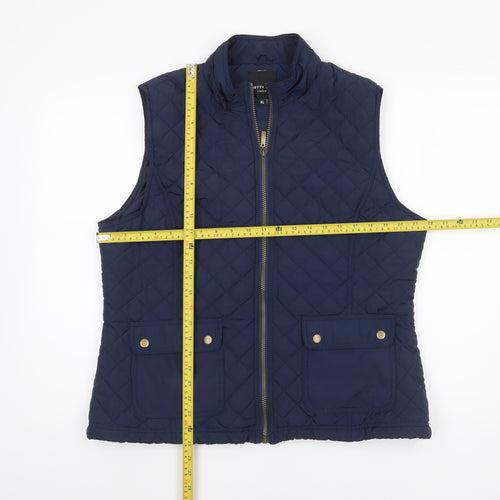 Betty Kay London Women's Blue Quilted Padded Waistcoat XL
