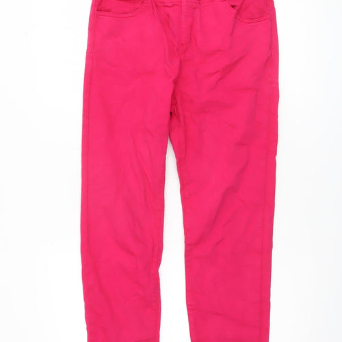 Gerard Women’s Pink Cotton Stretch Slim Trousers Size 10