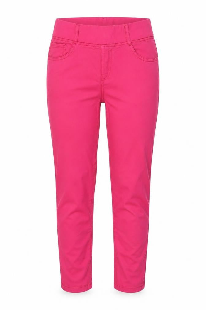 Gerard Women’s Pink Cotton Stretch Slim Trousers Size 10
