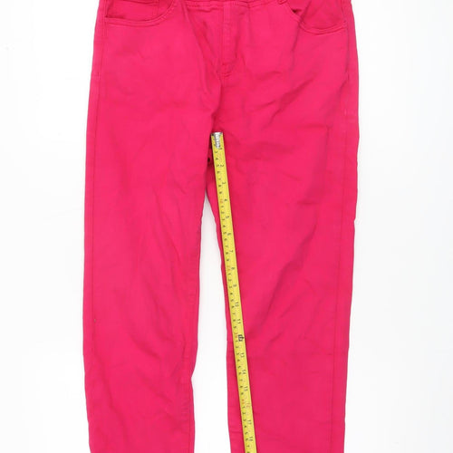 Gerard Women’s Pink Cotton Stretch Slim Trousers Size 10