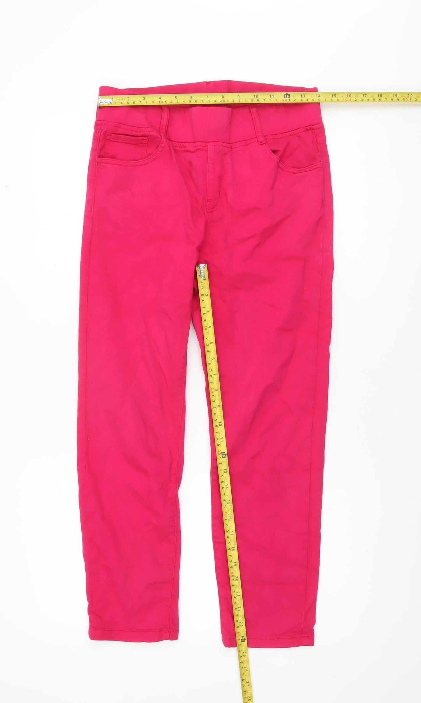 Gerard Women’s Pink Cotton Stretch Slim Trousers Size 10
