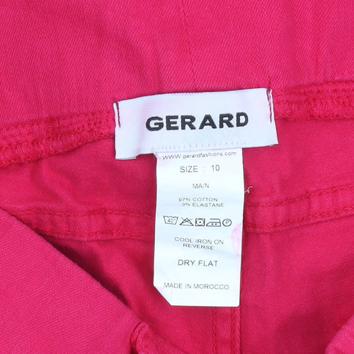 Gerard Women’s Pink Cotton Stretch Slim Trousers Size 10