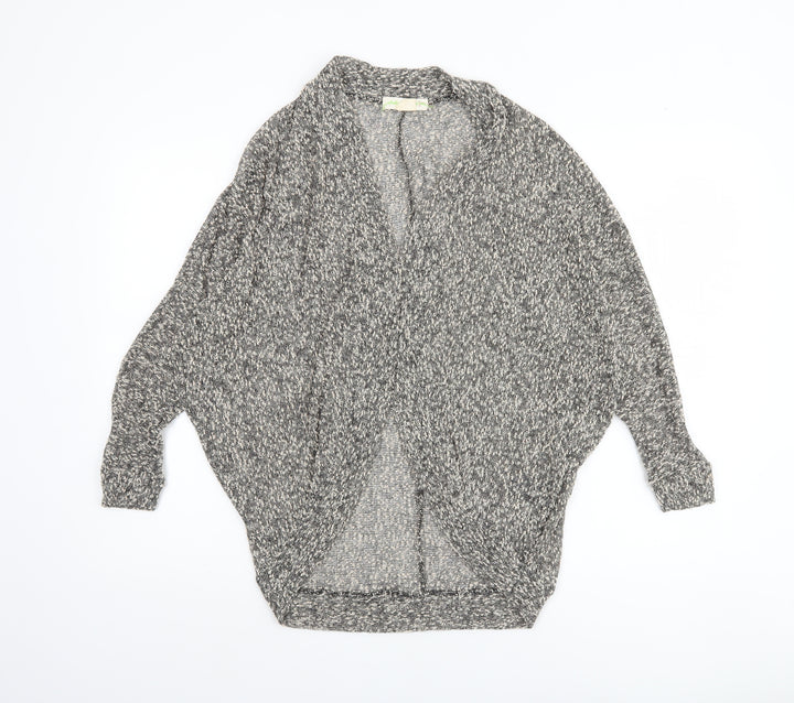 Darling Not Darling Women's Grey Open Knit Dolman Sleeve Cardigan M