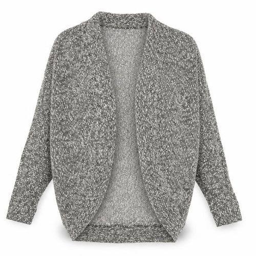 Darling Not Darling Women's Grey Open Knit Dolman Sleeve Cardigan M