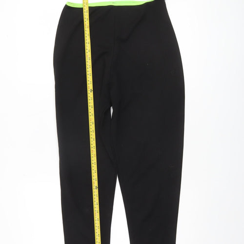 PrettyLittleThing Womens Black Neon Trim One Shoulder Jumpsuit UK 10