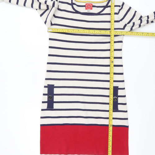 Joules Women’s Multicoloured Striped Tunic Jumper Size 8