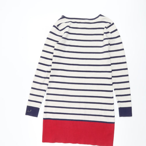 Joules Women’s Multicoloured Striped Tunic Jumper Size 8