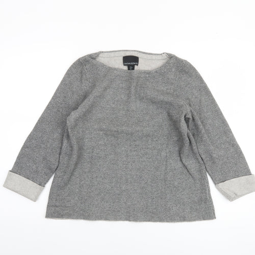 Cynthia Rowley Women Grey Wool Blend Pullover Jumper Size M