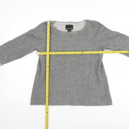Cynthia Rowley Women Grey Wool Blend Pullover Jumper Size M