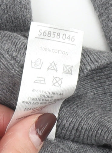 Evie Womens Grey Size 14 Sequin Embellished Cardigan