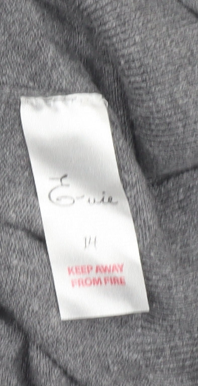 Evie Womens Grey Size 14 Sequin Embellished Cardigan