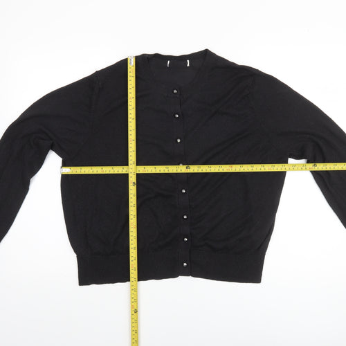 Marks and Spencer Women's Black Long Sleeve Cardigan Size 20