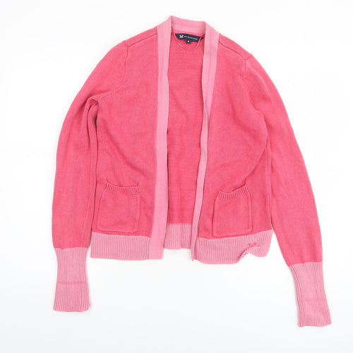 Crew Clothing Company Women's Pink Size 8 Cotton Cardigan