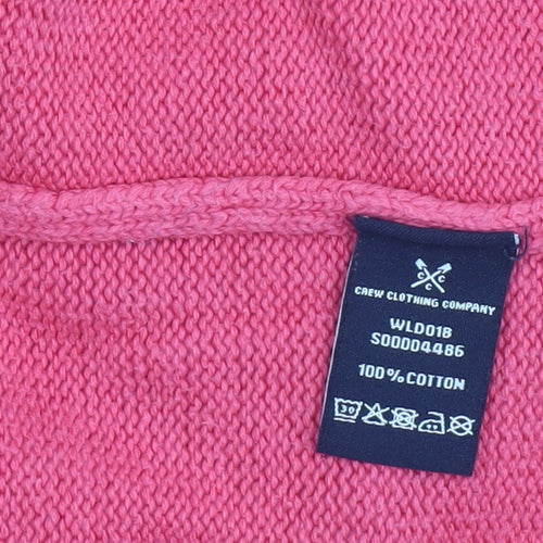Crew Clothing Company Women's Pink Size 8 Cotton Cardigan