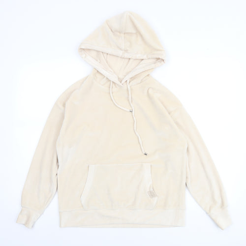 George Women’s Beige Velour Pullover Hoodie Size 4-6