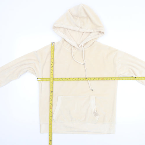 George Women’s Beige Velour Pullover Hoodie Size 4-6