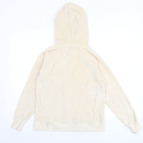George Women’s Beige Velour Pullover Hoodie Size 4-6