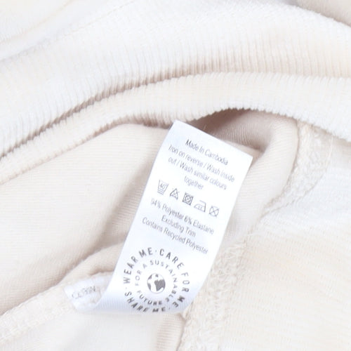 George Women’s Beige Velour Pullover Hoodie Size 4-6