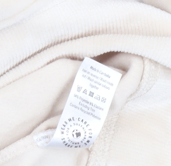 George Women’s Beige Velour Pullover Hoodie Size 4-6
