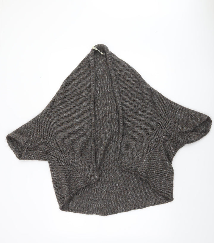 IndiWoman Brown Mohair Blend Chunky Knit Cape Jumper Women’s Small