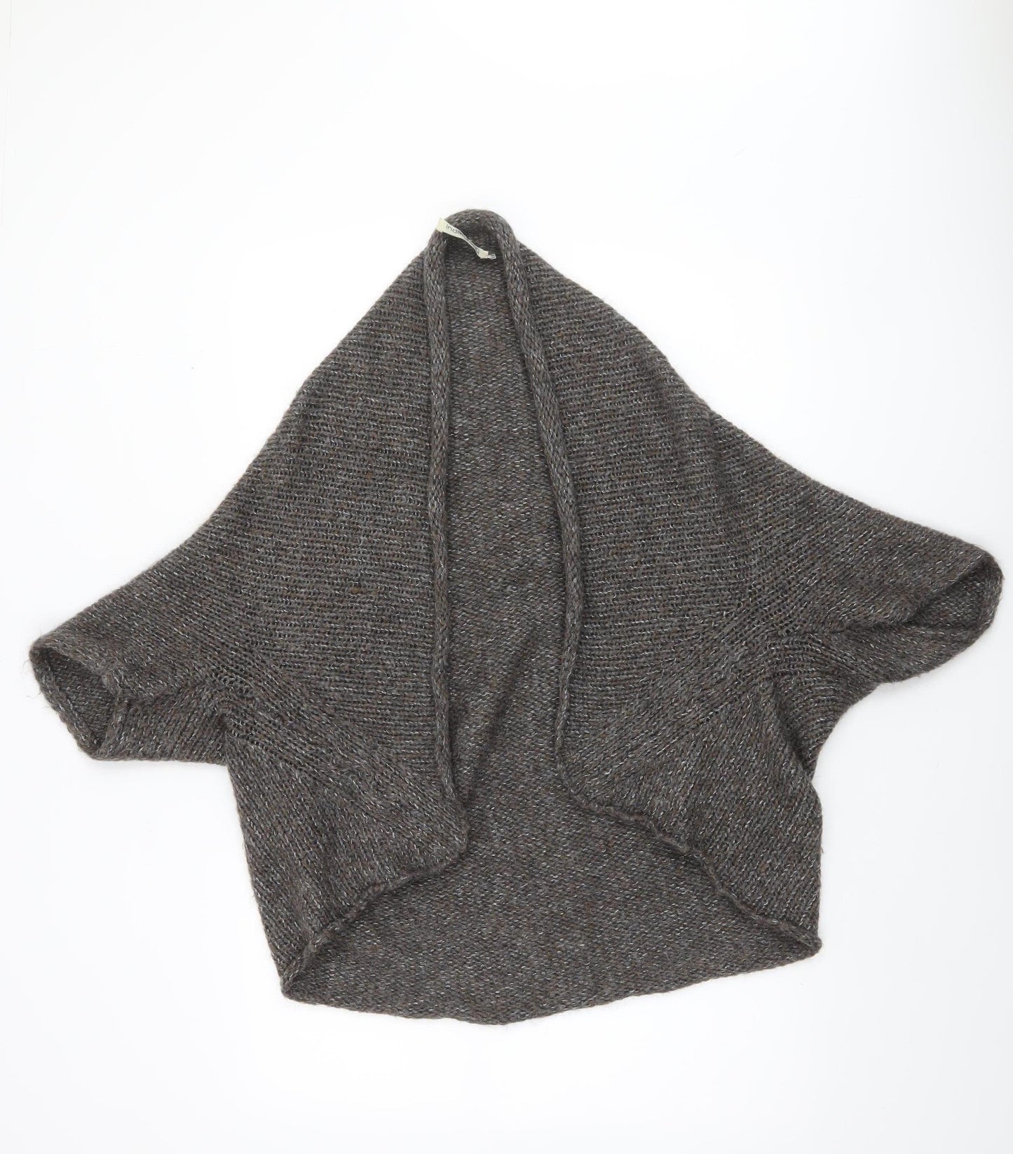 IndiWoman Brown Mohair Blend Chunky Knit Cape Jumper Women’s Small