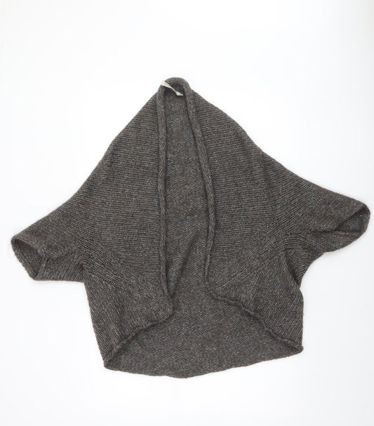 IndiWoman Brown Mohair Blend Chunky Knit Cape Jumper Women’s Small