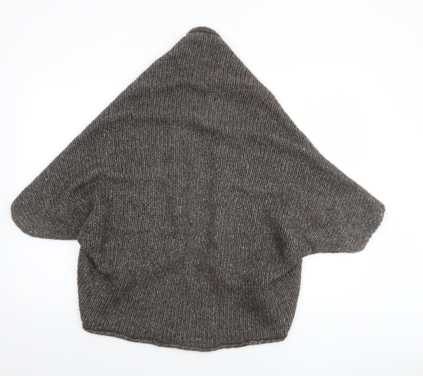 IndiWoman Brown Mohair Blend Chunky Knit Cape Jumper Women’s Small