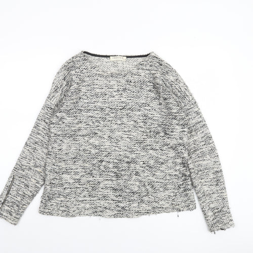 Marks and Spencer Women’s Grey Open-Knit Pullover Jumper Size 12