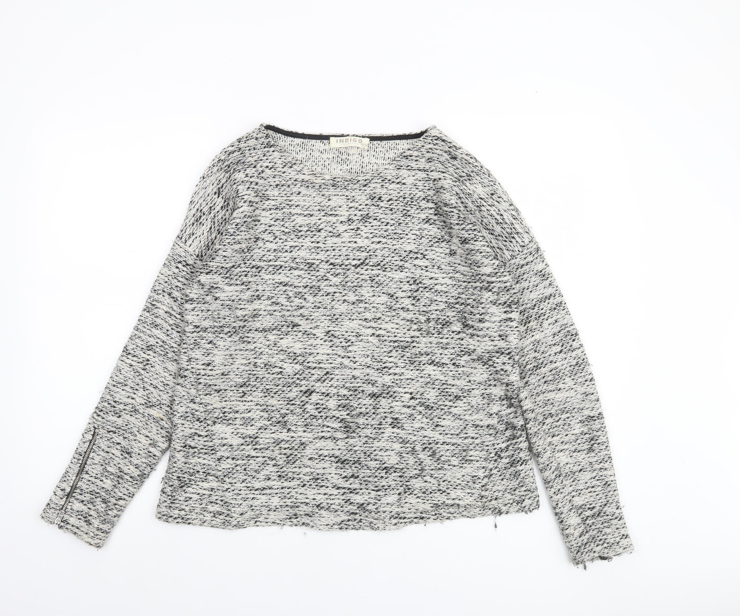 Marks and Spencer Women’s Grey Open-Knit Pullover Jumper Size 12