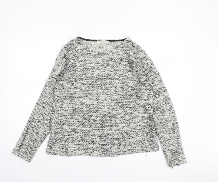 Marks and Spencer Women’s Grey Open-Knit Pullover Jumper Size 12