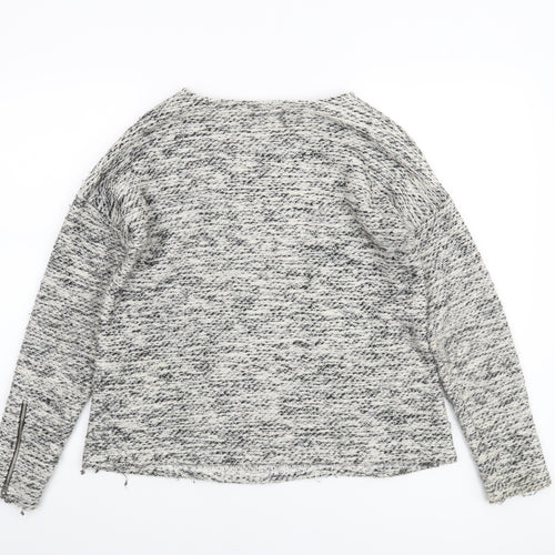 Marks and Spencer Women’s Grey Open-Knit Pullover Jumper Size 12