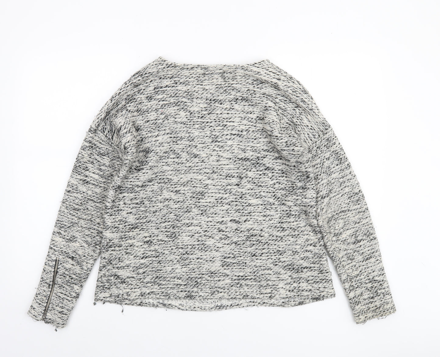 Marks and Spencer Women’s Grey Open-Knit Pullover Jumper Size 12