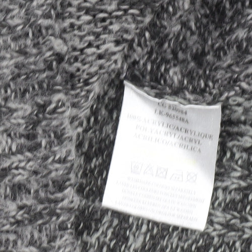 Brave Soul Women Grey Long Sleeve Collared Button Cardigan Size 14