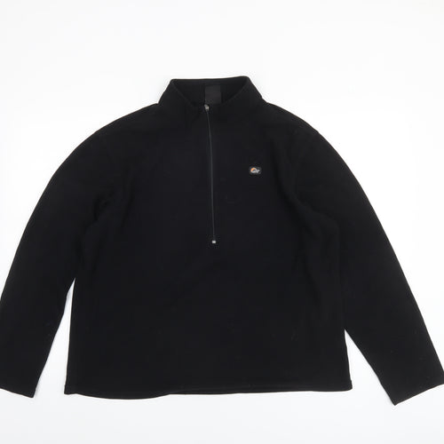 Lowe Alpine Women Black XL 1/2 Zip Fleece Pullover Sweatshirt