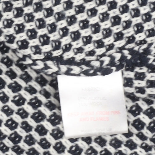 Papaya Women's Black Knit Collared Button Cardigan Size 16