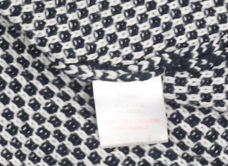 Papaya Women's Black Knit Collared Button Cardigan Size 16