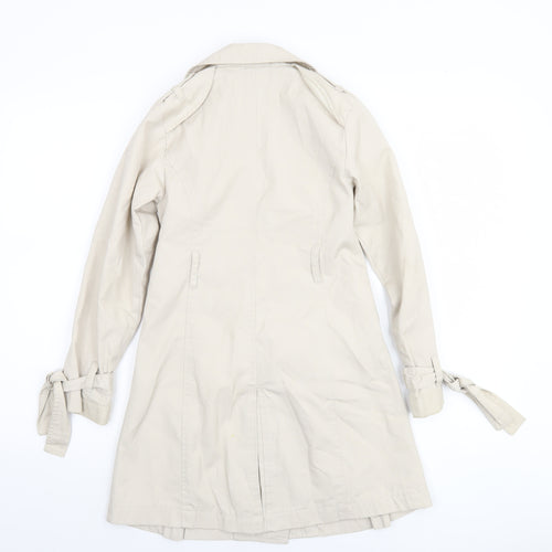 51015 Lovely Girls Beige Trench Coat 9 Years Double-Breasted Mid-Length