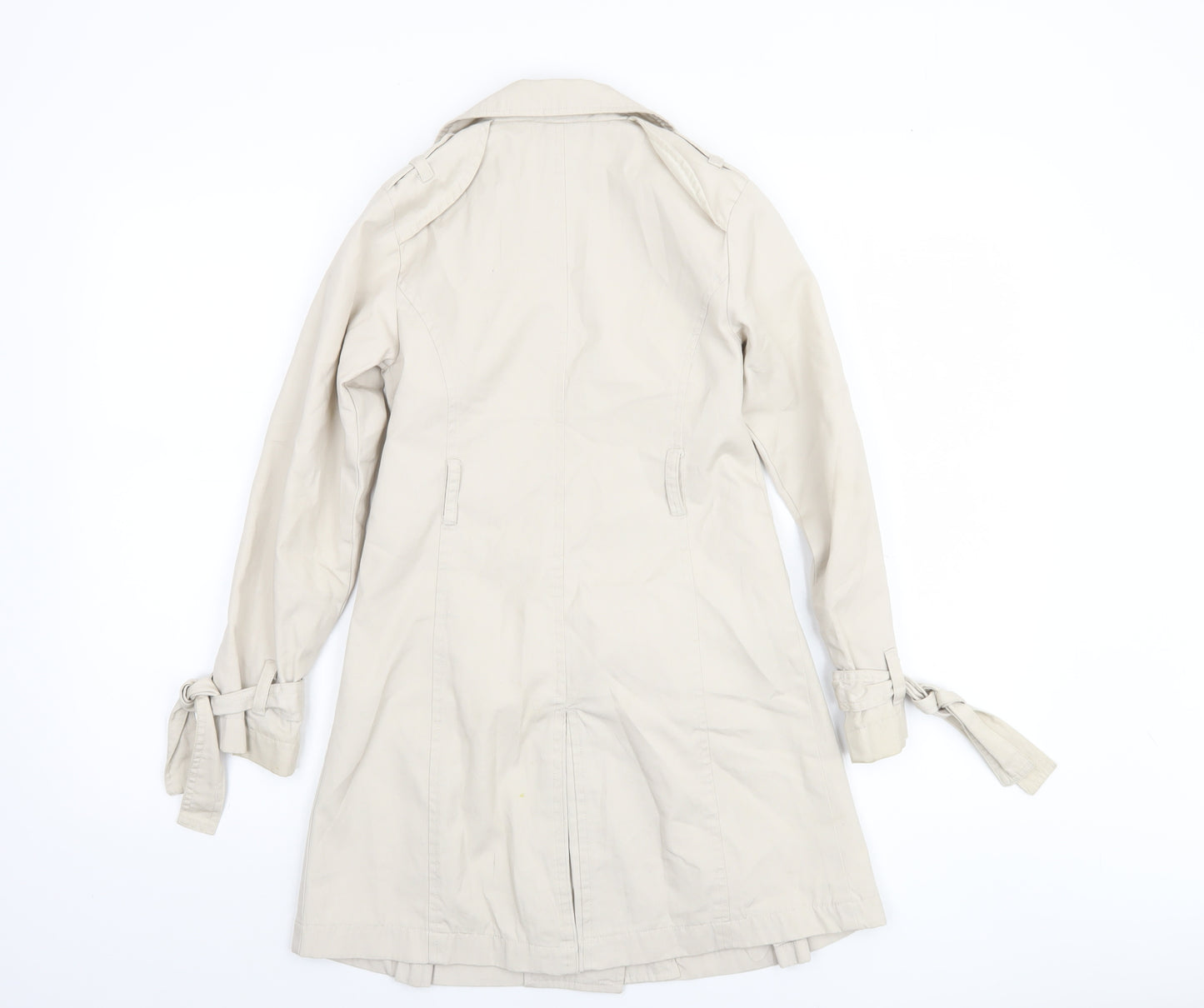 51015 Lovely Girls Beige Trench Coat 9 Years Double-Breasted Mid-Length