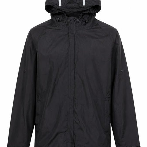 RockBros Men's Black S Waterproof Cycling Rain Jacket Hooded