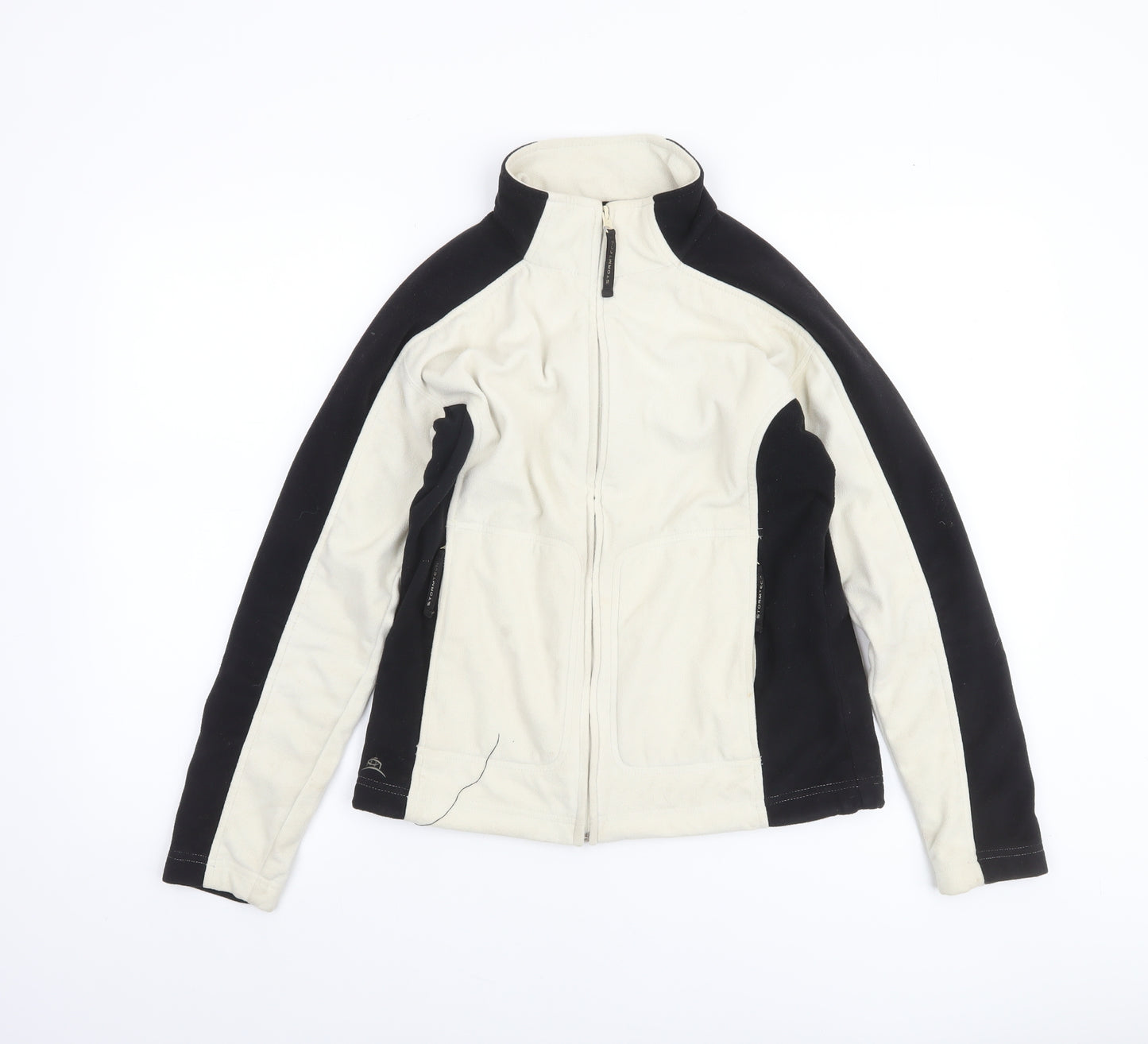 Stormtech Women's Black White Fleece Full Zip Jacket Size S
