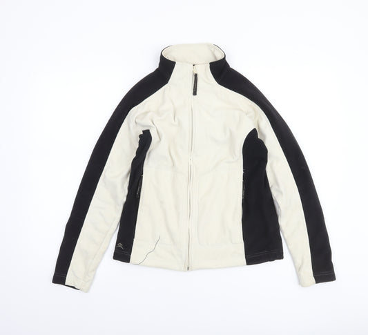 Stormtech Women's Black White Fleece Full Zip Jacket Size S